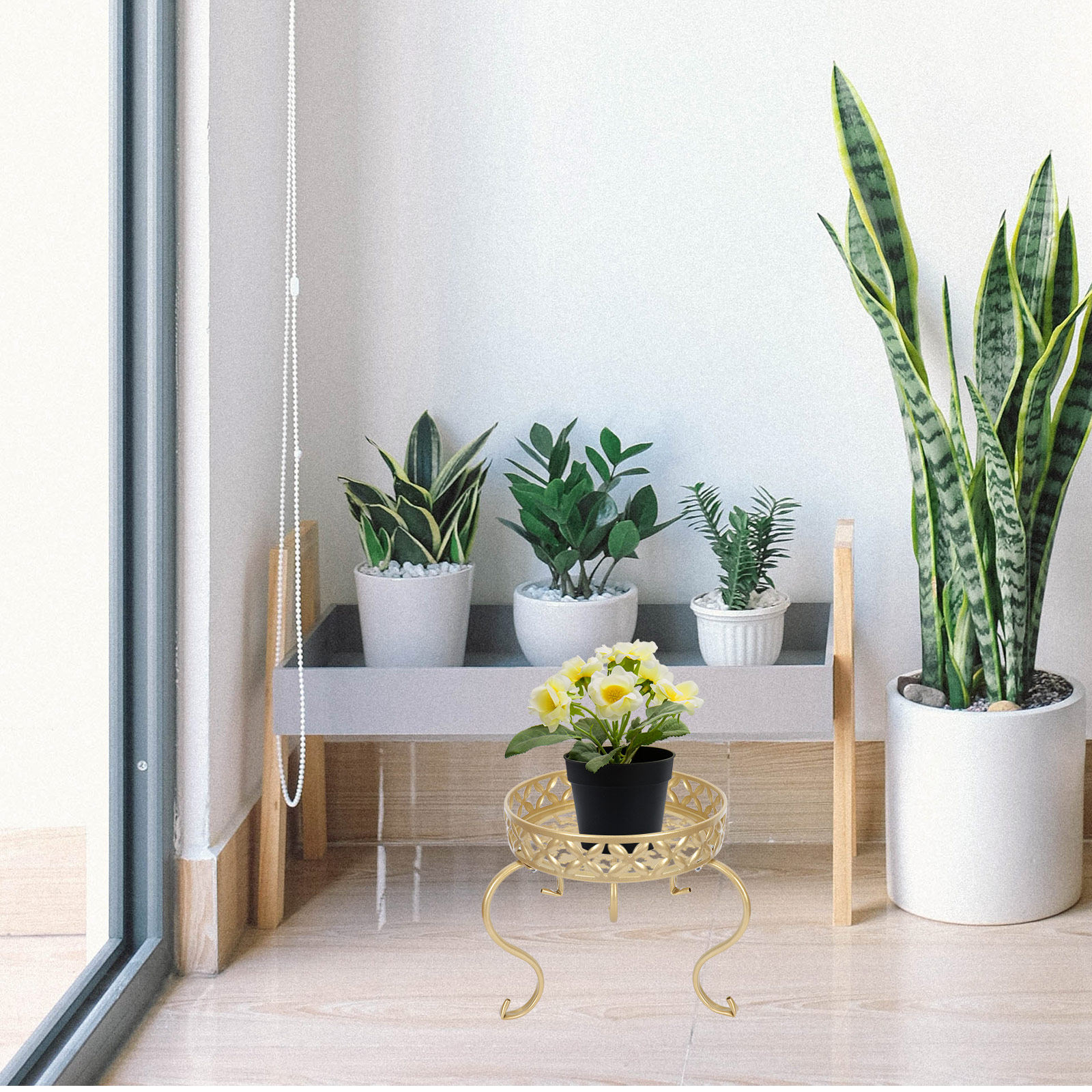 Bonsai Garden Display Stands - Support de plantes en fer, table