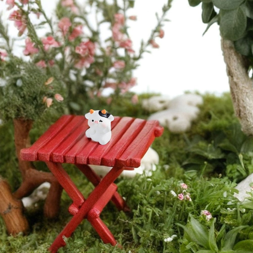 Bonsai Garden Desk - 10 figurines miniatures de vaches en