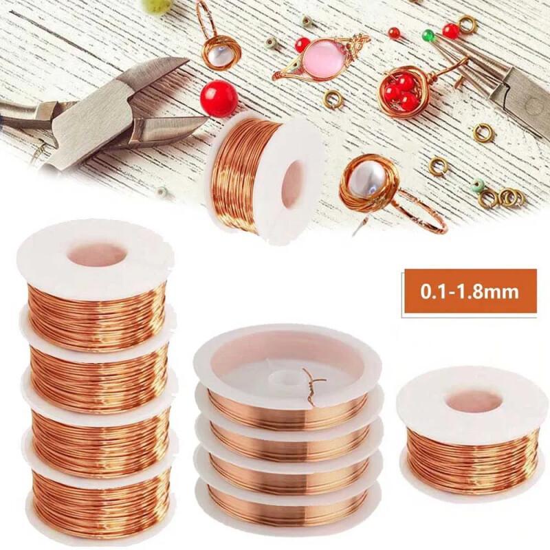 Copper Wire Roll - Fil de cuivre nu de 10M,